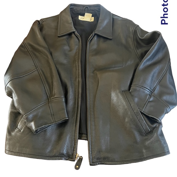 Eddie Bauer Jackets & Blazers - Woman vintage black leather jacket size large